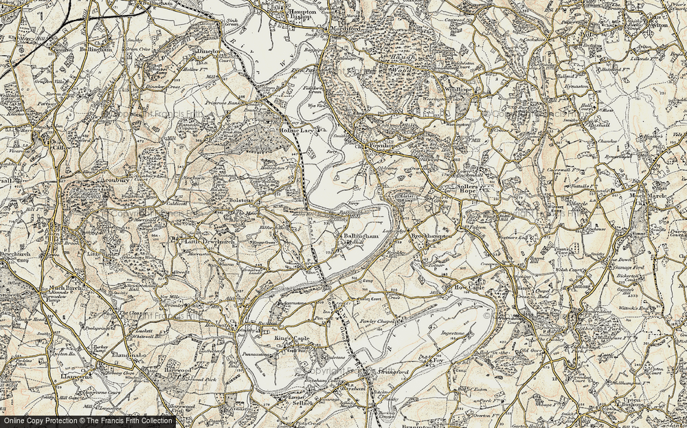 Old Map of Ballingham Hill, 1899-1900 in 1899-1900