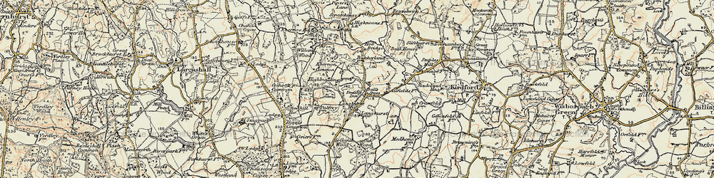 Old map of Balls Cross in 1897-1900