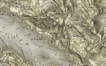 Old map of Bruach Mhòr in 1906-1908