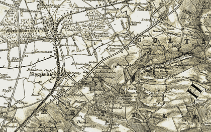 Old map of Balmalcolm in 1906-1908