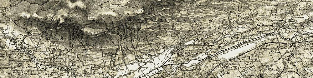 Old map of Balmalloch in 1904-1907