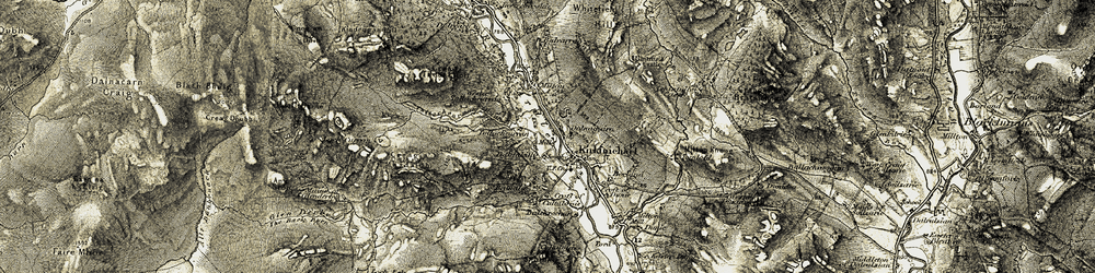 Old map of Balchrochan in 1907-1908