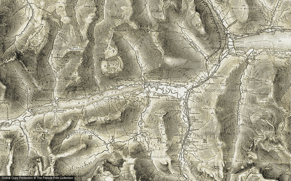 Old Map of Balquhidder, 1906-1907 in 1906-1907