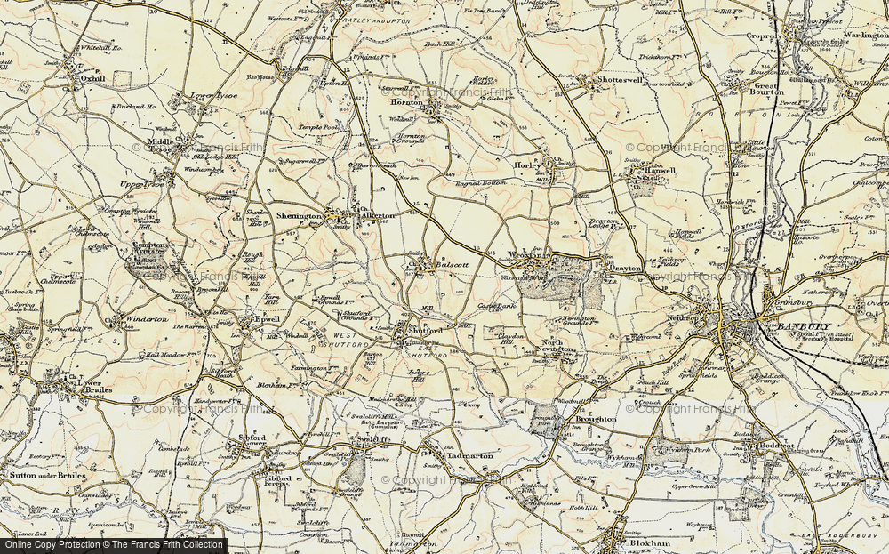 Old Map of Balscote, 1898-1901 in 1898-1901