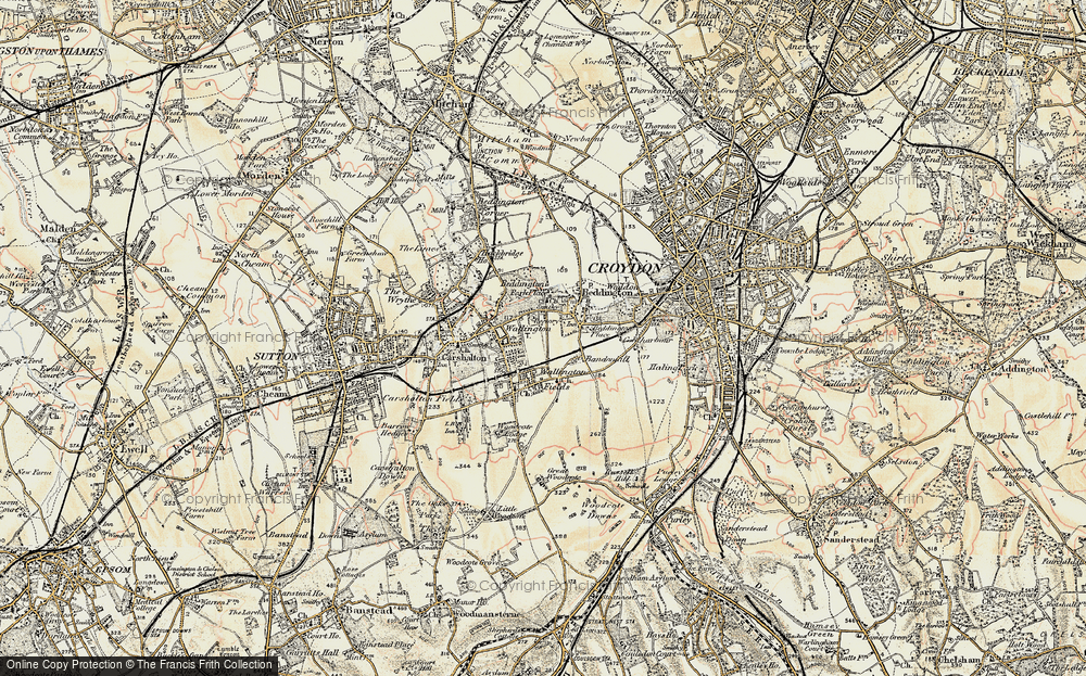 Old Map of Bandonhill, 1897-1902 in 1897-1902