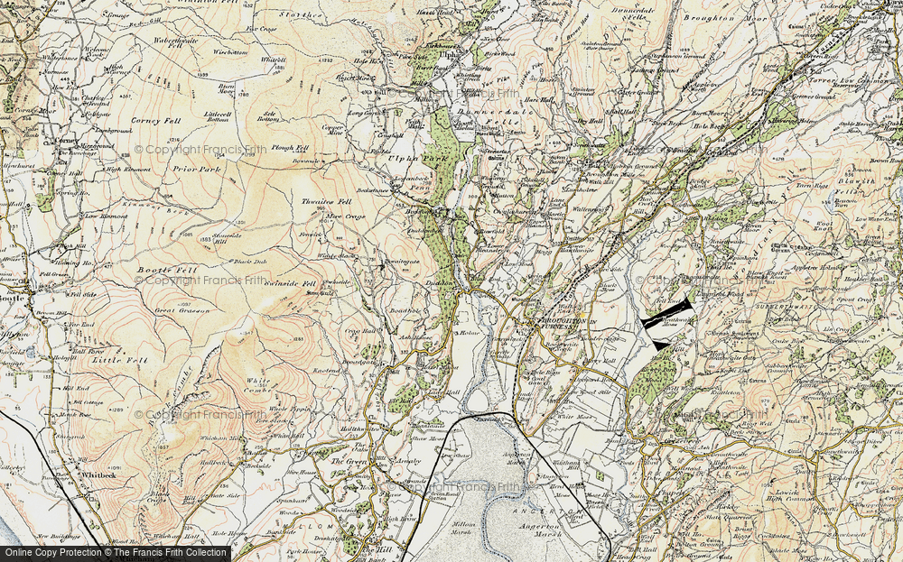 Old Map of Historic Map covering Boadhole in 1903-1904