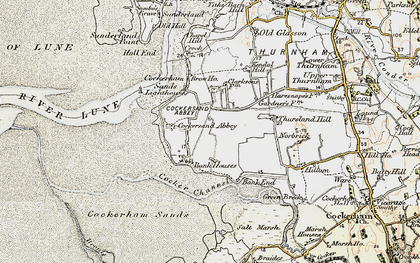 Old map of Thursland Hill in 1903-1904