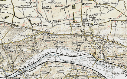 Old map of Bank Top in 1901-1903
