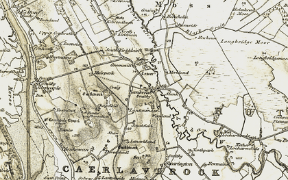 Old map of Black Grain Plantn in 1901-1905