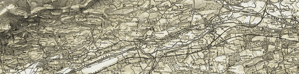 Old map of Wester Thomaston in 1904-1907