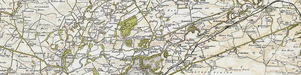 Old map of Whitefield in 1901-1904