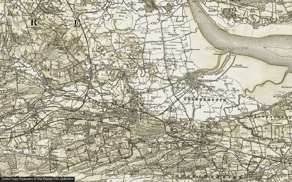Old Map of Bankside, 1904-1906 in 1904-1906