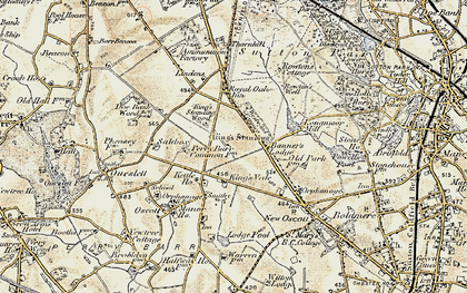 Old map of Westwood Coppice in 1902