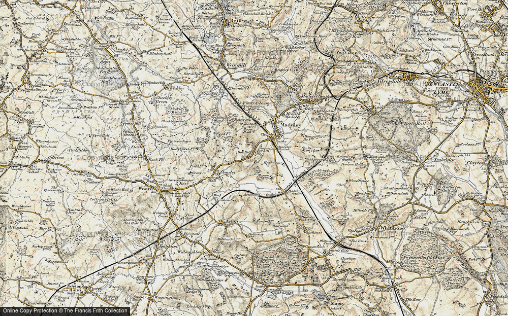 Old Map of Historic Map covering Bower End in 1902