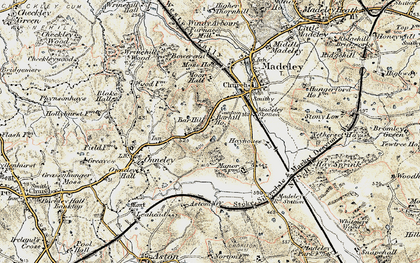 Old map of Bar Hill in 1902