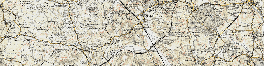 Old map of Aston Cliff in 1902