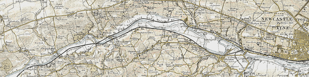 Old map of Bar Moor in 1901-1904