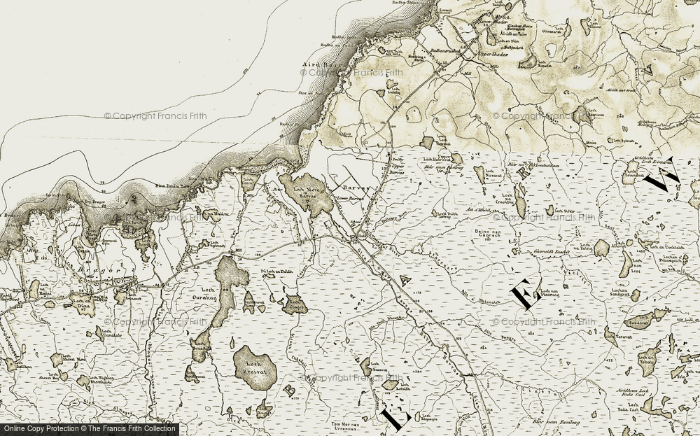Old Map of Barabhas Iarach, 1911 in 1911