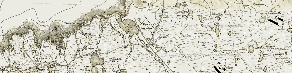 Old map of Barabhas Iarach in 1911