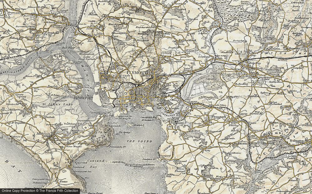 Historic Ordnance Survey Map of Barbican, 1899-1900