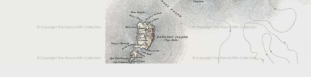 Old map of Bae y Rhigol in 1903