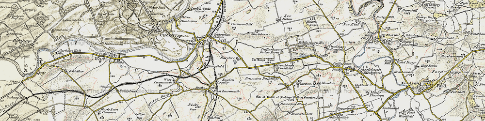 Old map of Bareless in 1901-1904