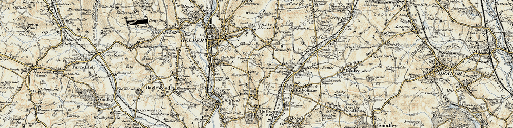 Old map of Bargate in 1902