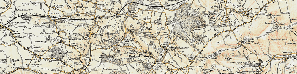 Old map of Barkers Hill in 1897-1909