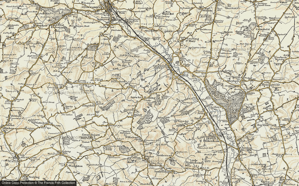 Old Map of Barking, 1899-1901 in 1899-1901