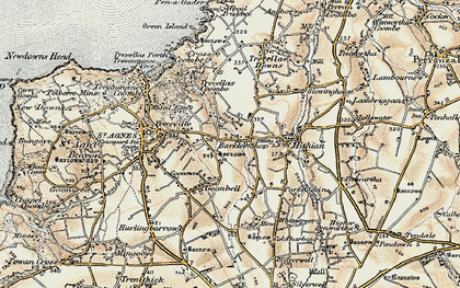 Old map of Barkla Shop in 1900