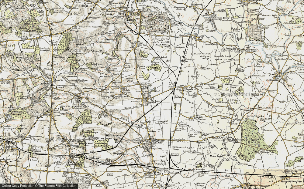 Old Map of Barkston Ash, 1903 in 1903
