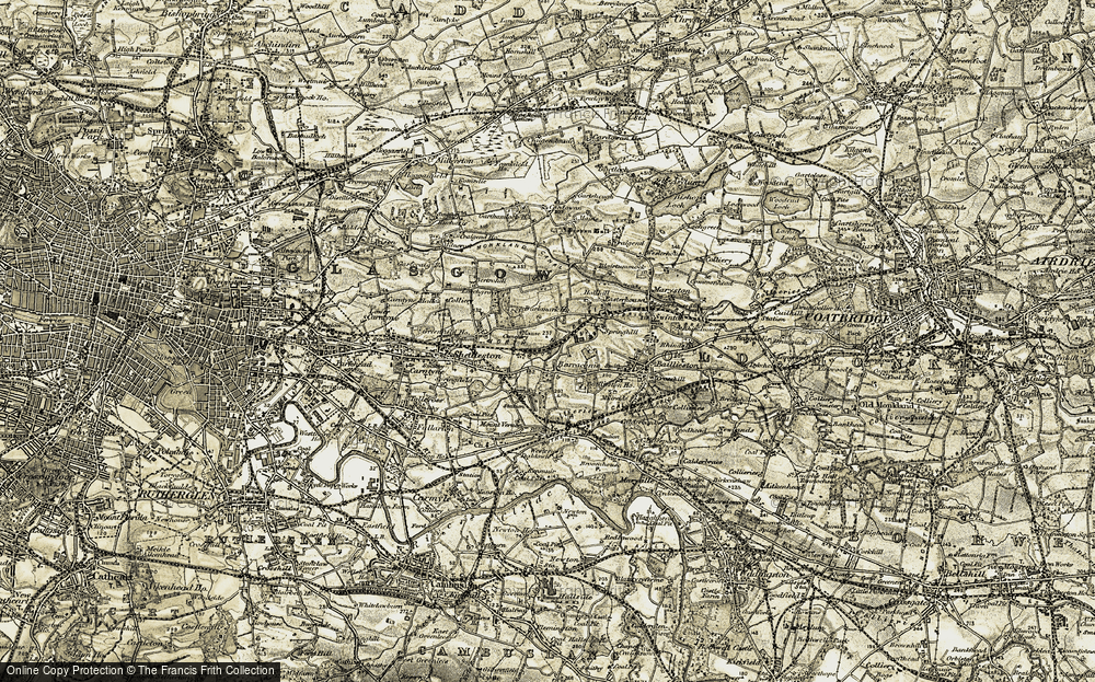 Old Map of Barlanark, 1904-1905 in 1904-1905