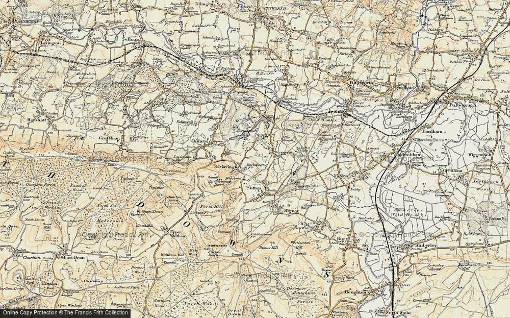 Old Map of Barlavington, 1897-1900 in 1897-1900