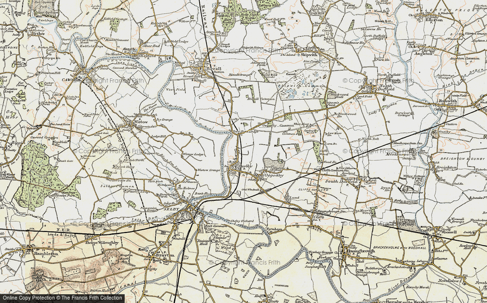 Old Map of Barlby, 1903 in 1903