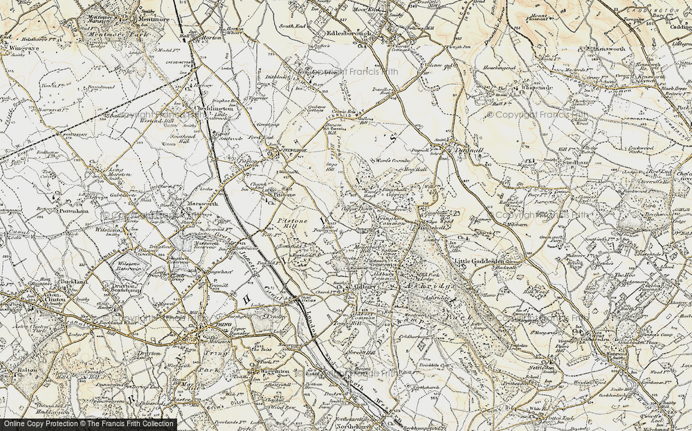 Old Map of Barley End, 1898-1899 in 1898-1899