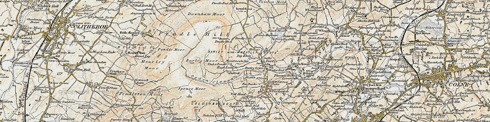 Old map of Barley Green in 1903-1904