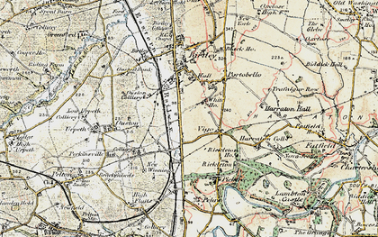 Old map of Barley Mow in 1901-1904