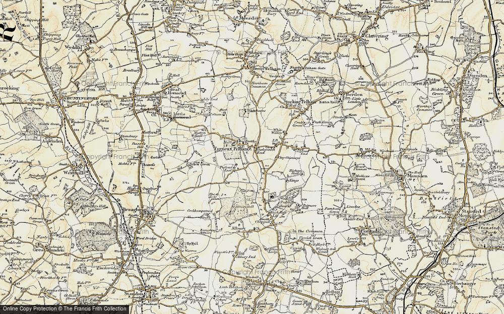 Old Map of Barleycroft End, 1898-1899 in 1898-1899