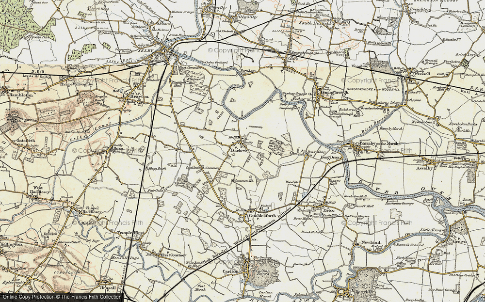 Old Map of Barlow, 1903 in 1903