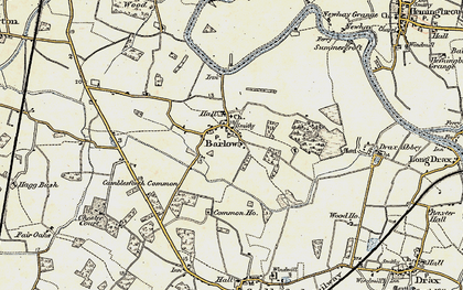 Old map of Barlow in 1903