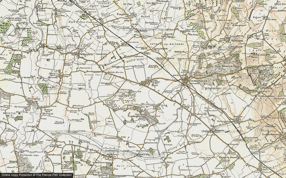 Old Map of Barmby Moor, 1903 in 1903