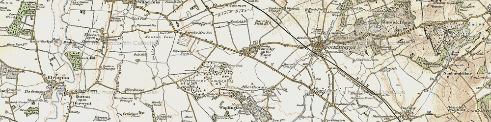 Old map of Barmby Moor in 1903