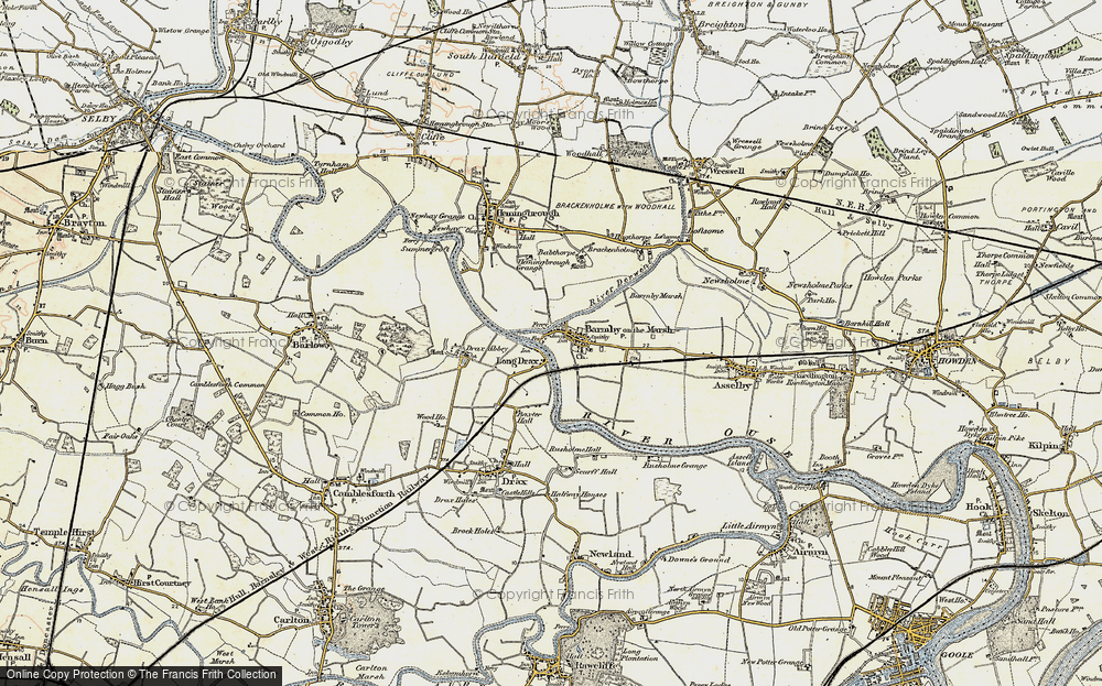 Old Map of Barmby on the Marsh, 1903 in 1903
