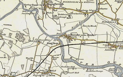 Old map of Barmby on the Marsh in 1903