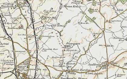 Old map of Barmpton in 1903-1904