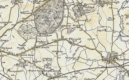 Old map of Barnard Gate in 1898-1899
