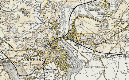 Old map of Barnardtown in 1899-1900