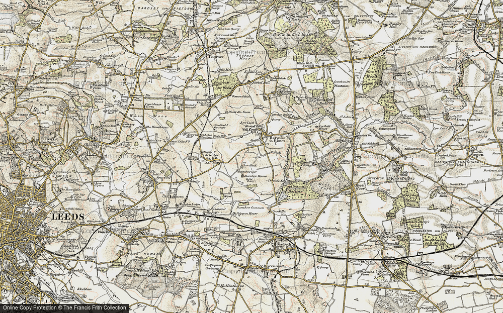 Old Map of Barnbow Carr, 1903-1904 in 1903-1904
