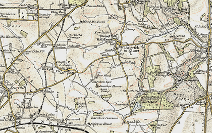 Old map of Barnbow Carr in 1903-1904