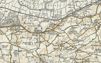 Old map of Barnby in 1901-1902